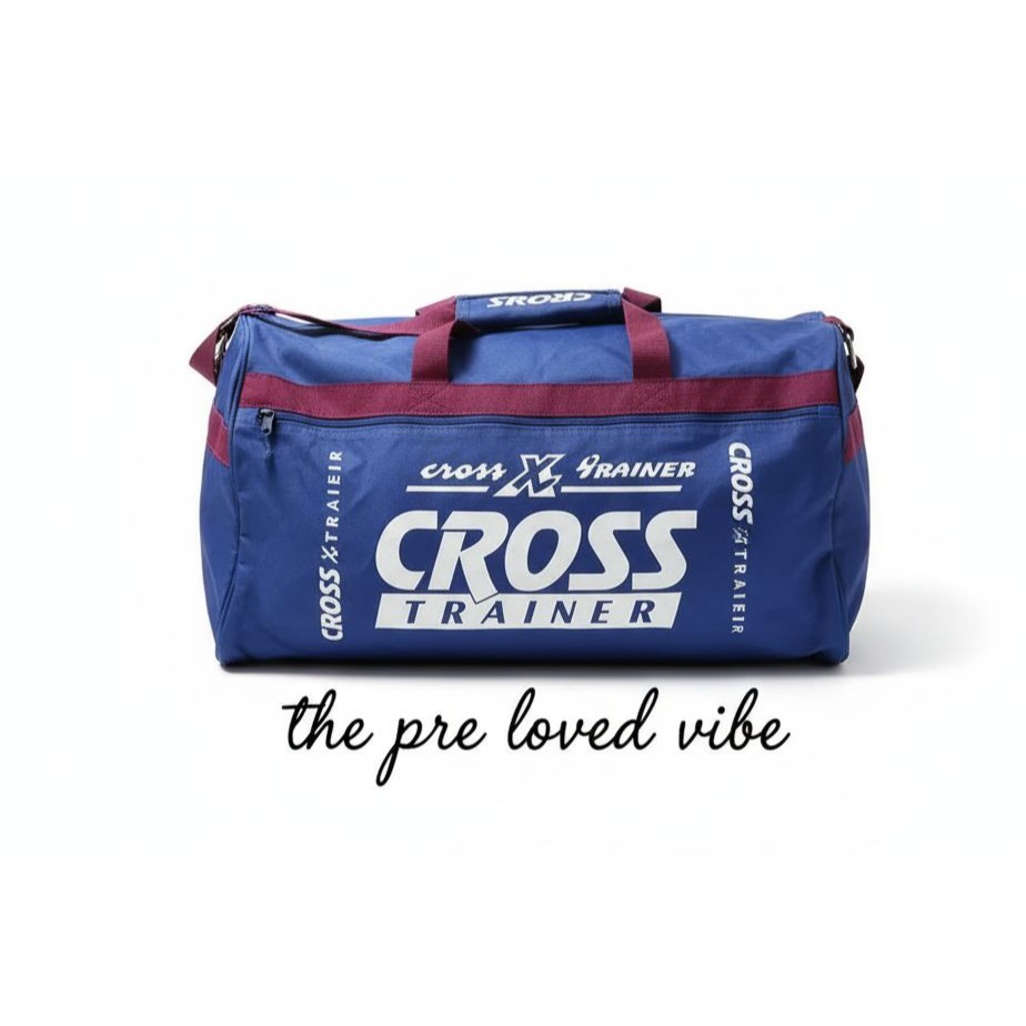 Cross Trainer Duffle Bag Vintage Purple Gym Duffle Bag Workout Basketball